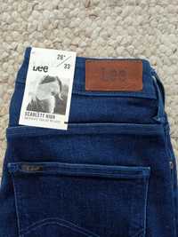 Nowe jeansy Lee Wrangler Scarlett high skinny W26 L33 spodnie damskie
