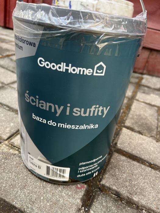Farba ścienna baza 10l zielona
