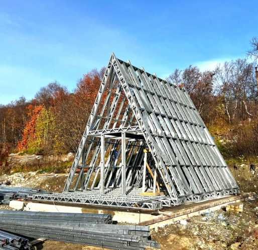 ЛСТК Каркас будинку типу А фрейм