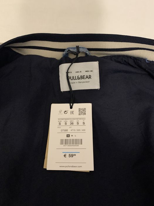 Джинсовый бомбер Pull&Bear. Куртка Pull and Bear