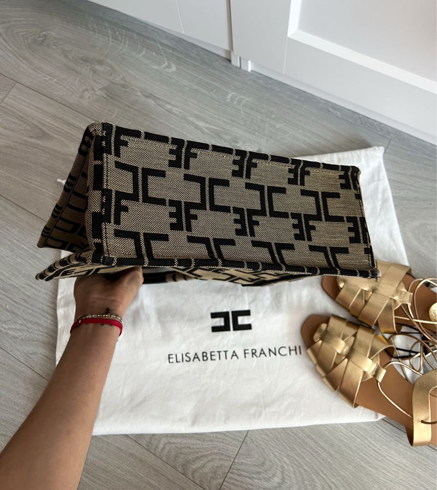 Torebka Elisabetta Franchi oryginalna monogram