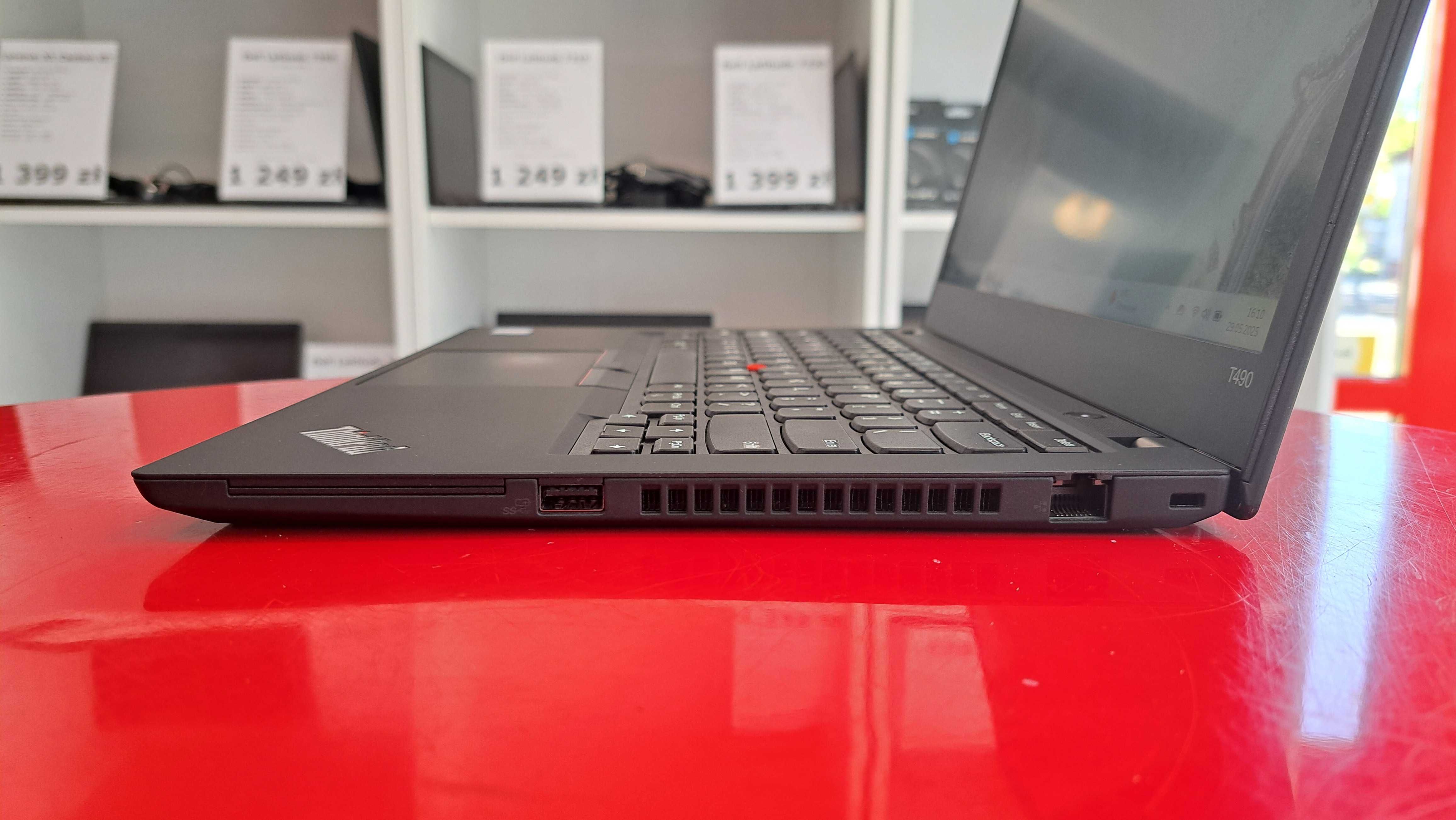 Laptop Lenovo ThinkPad T490 i5-8GEN 16GB/256SSD Win11 FHD A-Klasa