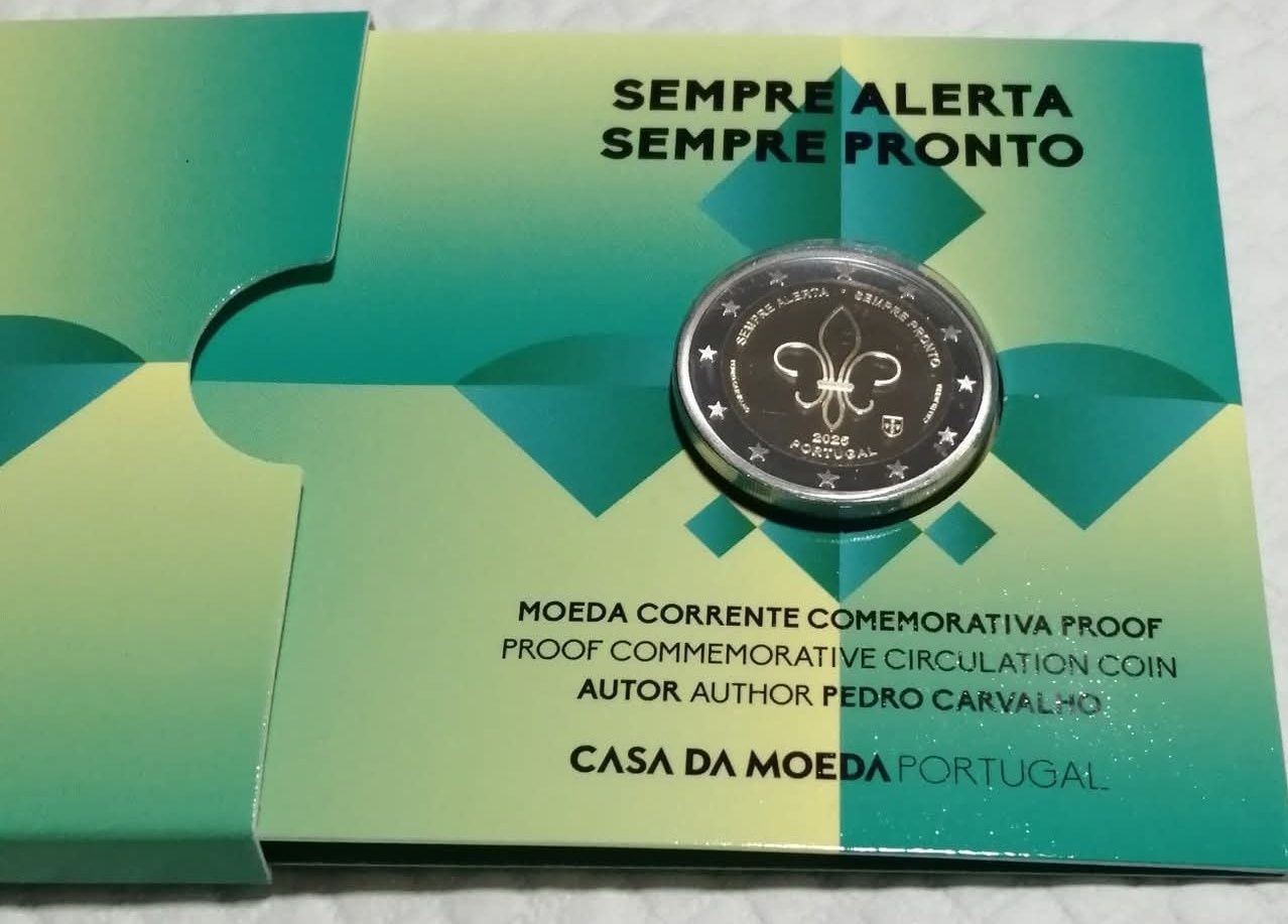 Moeda proof sempre alerta sempre pronto - escuteiros