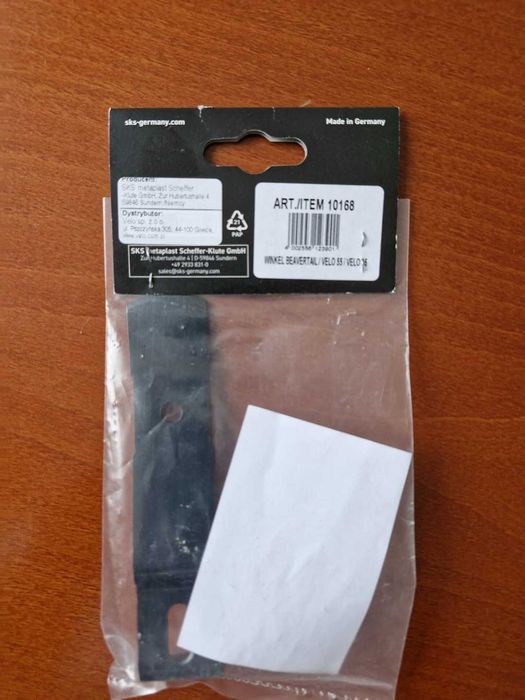 Adapter SKS do tylnego błotnika VELO 55 & VELO 65 (część numer: 10168)