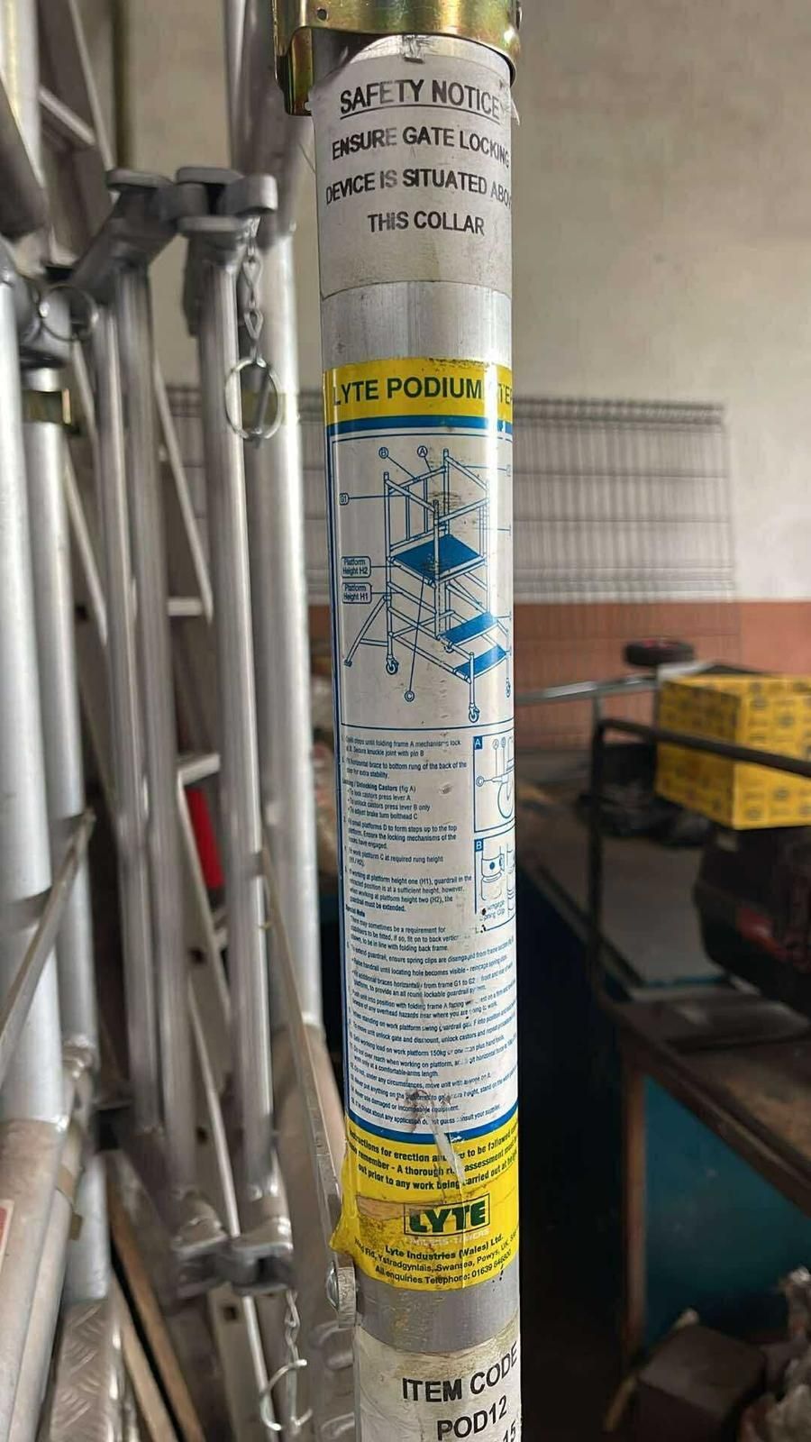 Andaime aluminio com rodas