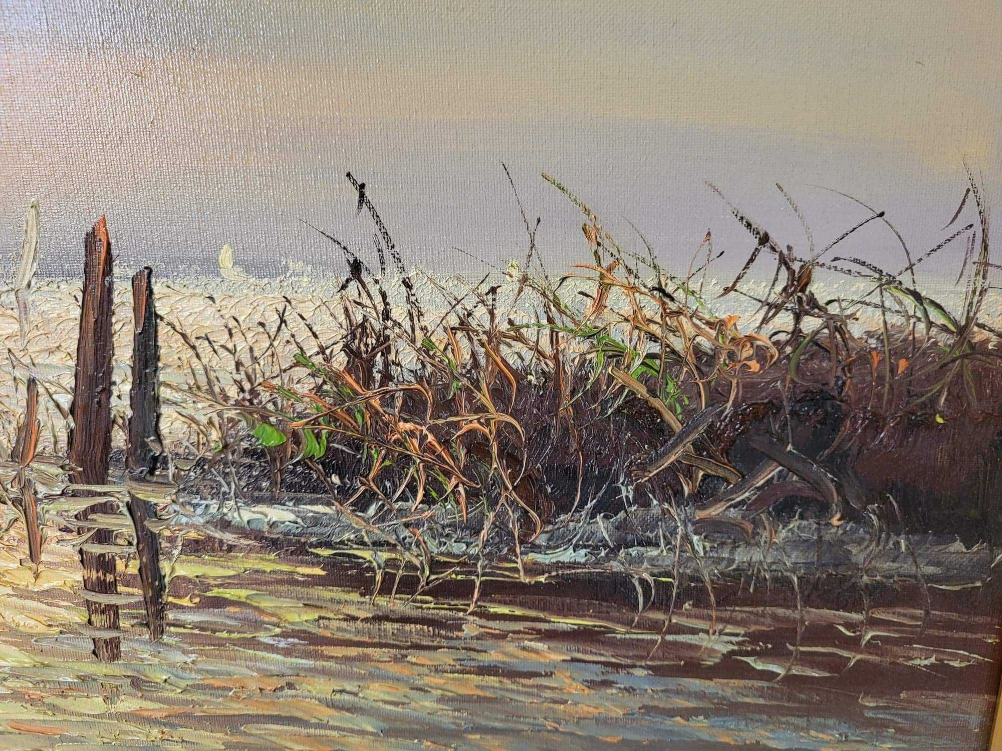 Obraz olejny na płótnie ŁODZIE RYBACKIE NA LAGUNIE - CAROL SPREE *1907