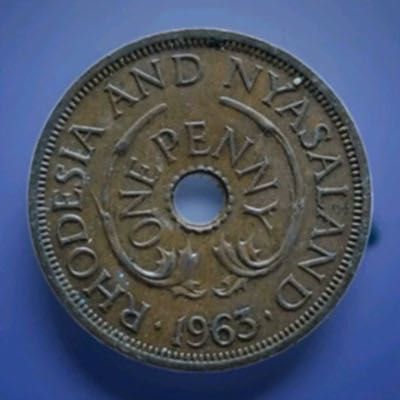 Rhodesia 1963 rainha  moeda colecao