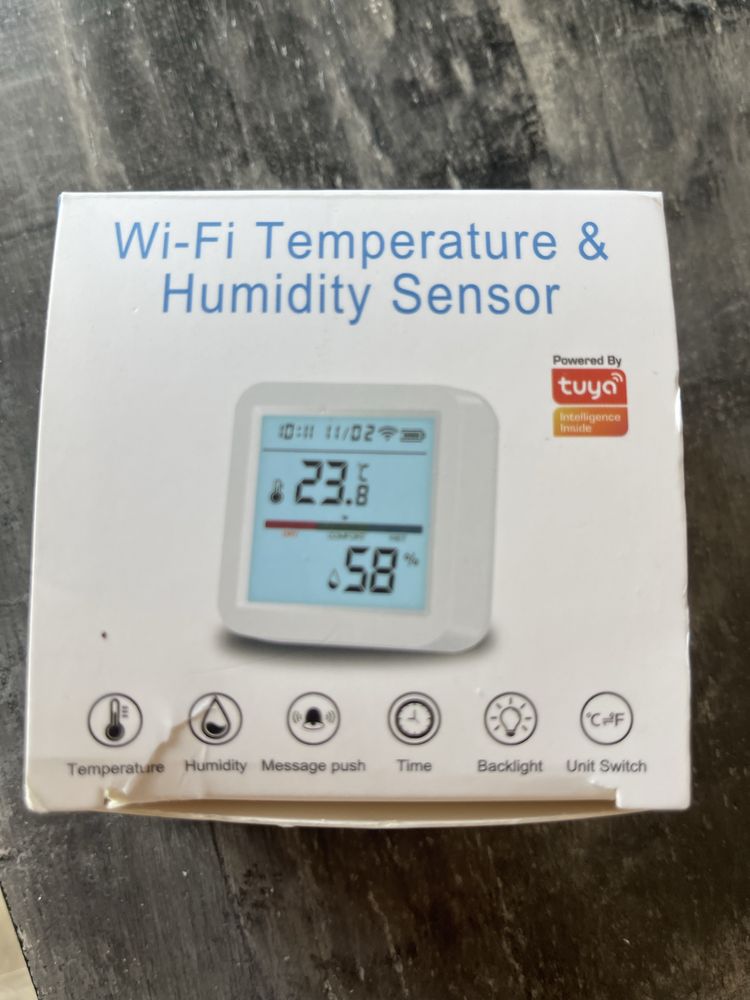 Czujnik temperatury i wilgotności wi-fi Tuya Smart