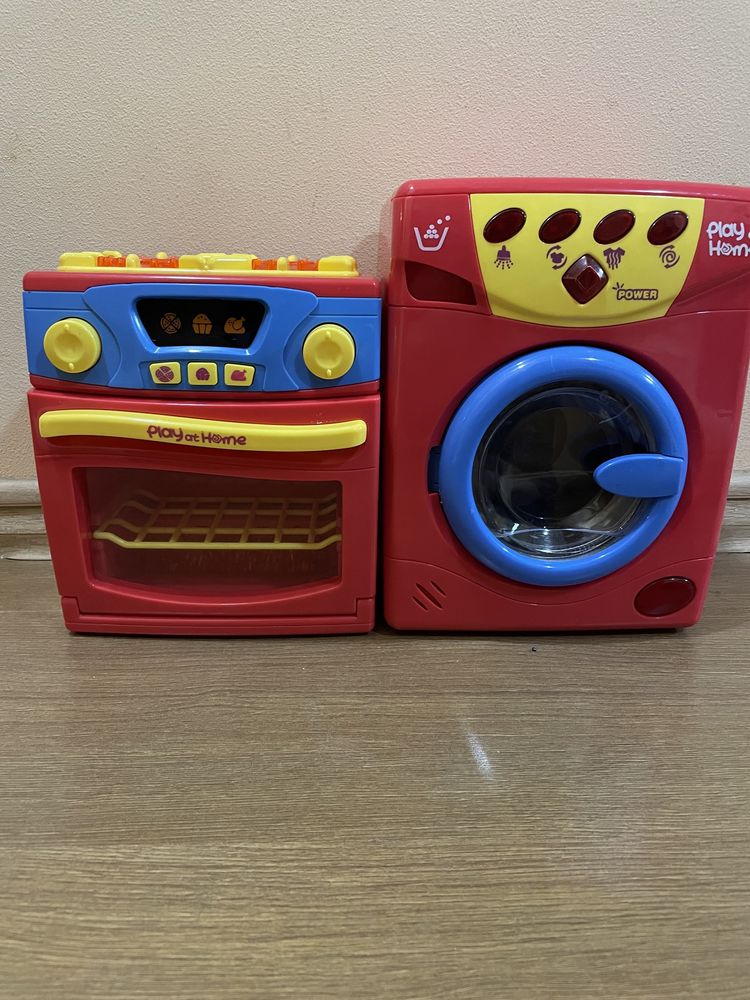 Печка и стиральная машинка игрушечная