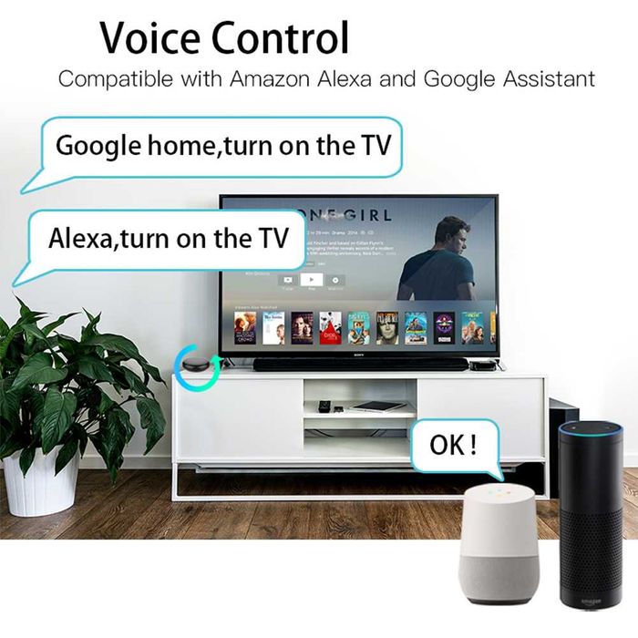 Controlo remoto voz infravermelhos Alexa Google Wifi NOVO