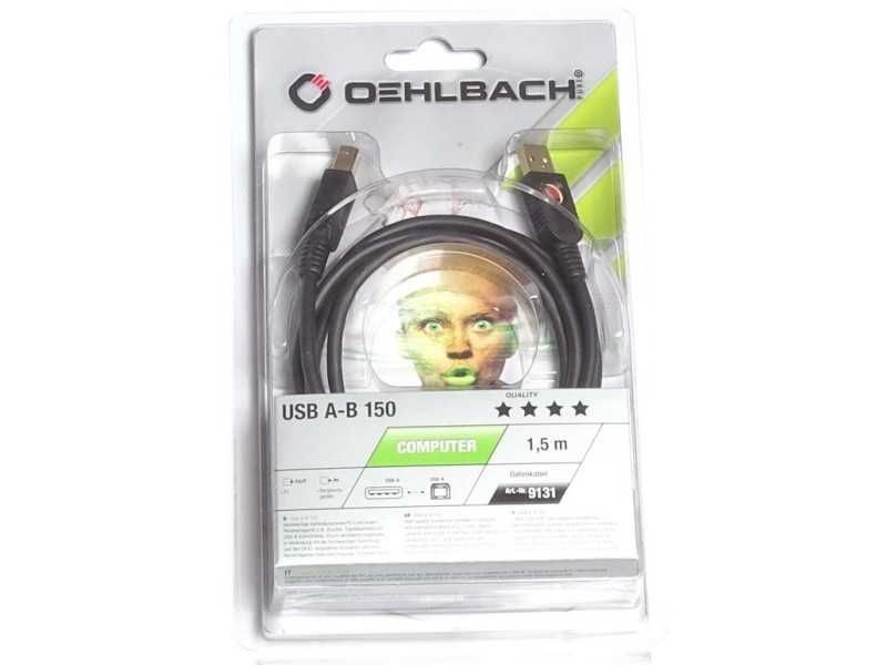 Кабель OEHLBACH USB Max A/B 150 1,50m