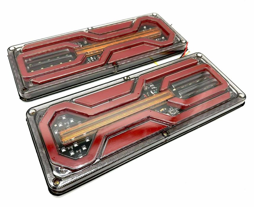 Lampa tylna zespolona LED do naczep 12-24V 32,5 cm 2 sztuki N1