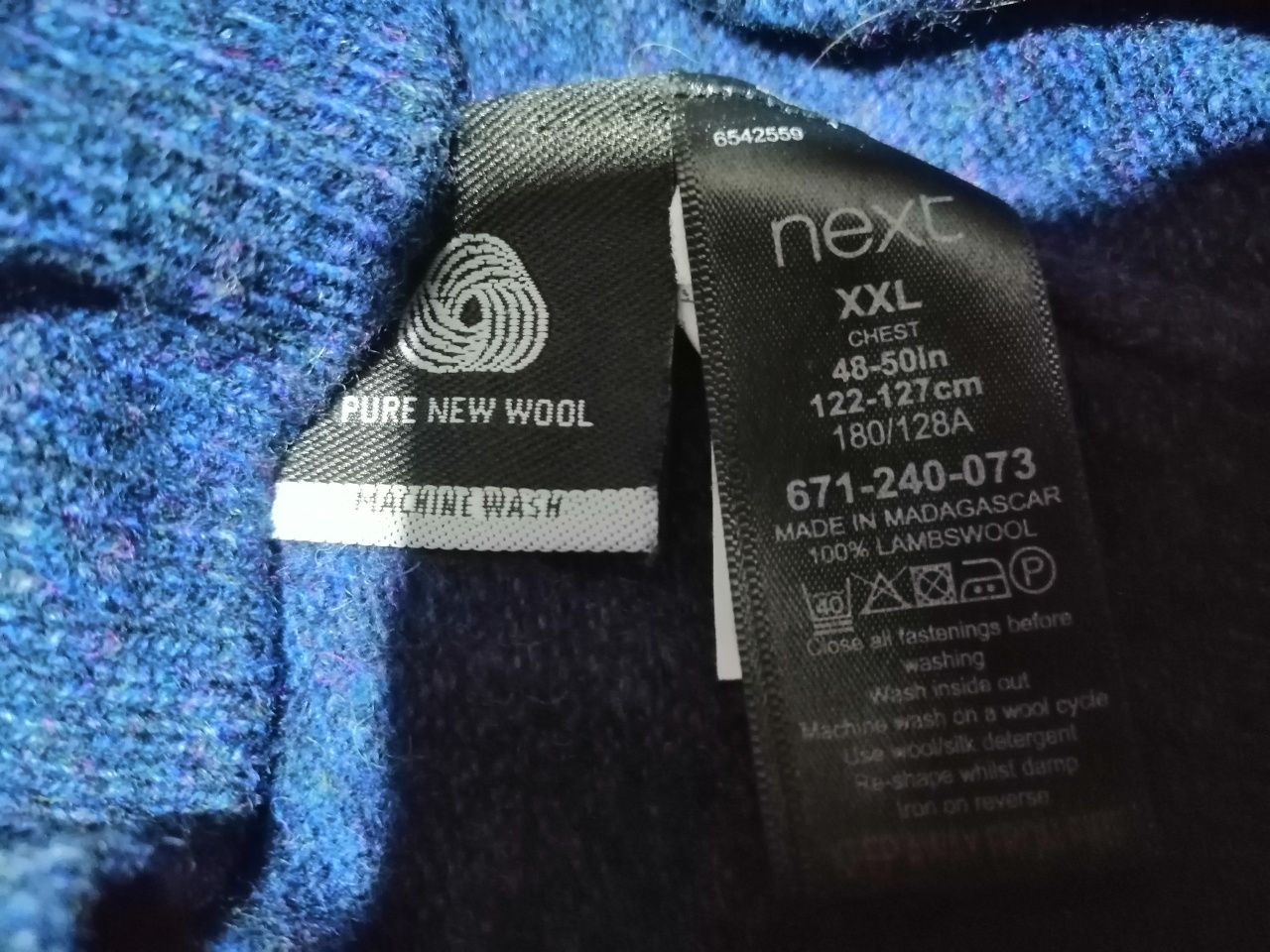 Next signature sweter wełniany z golfem 100 % lambswool w rozmiar XXL