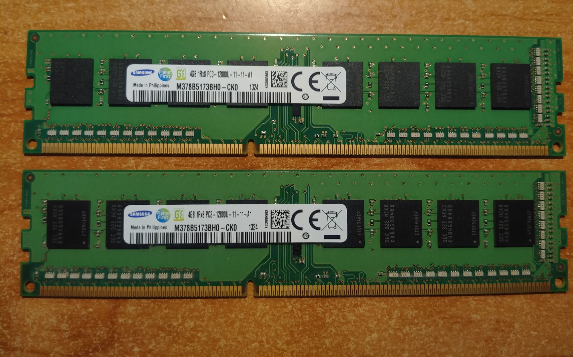 (2шт) Оперативна пам'ять Samsung DDR3-1600 4096MB PC3-12800
