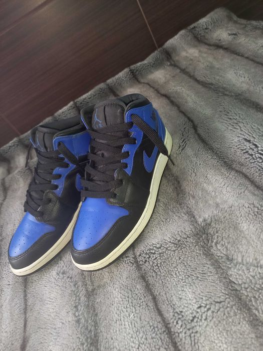 Air jordan 1 preto e azul