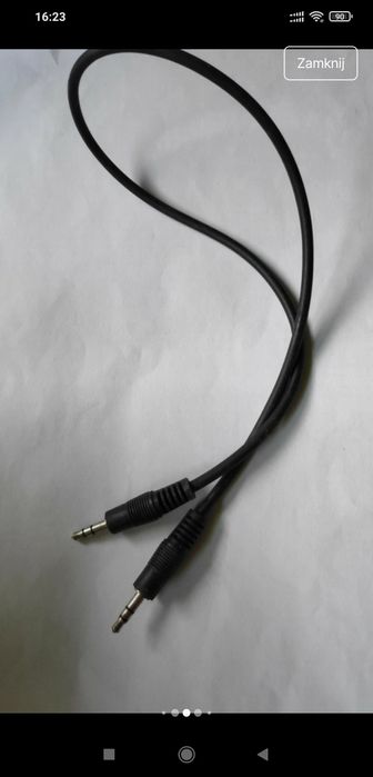 Zestaw kabli minijack USB kabel internetowy.