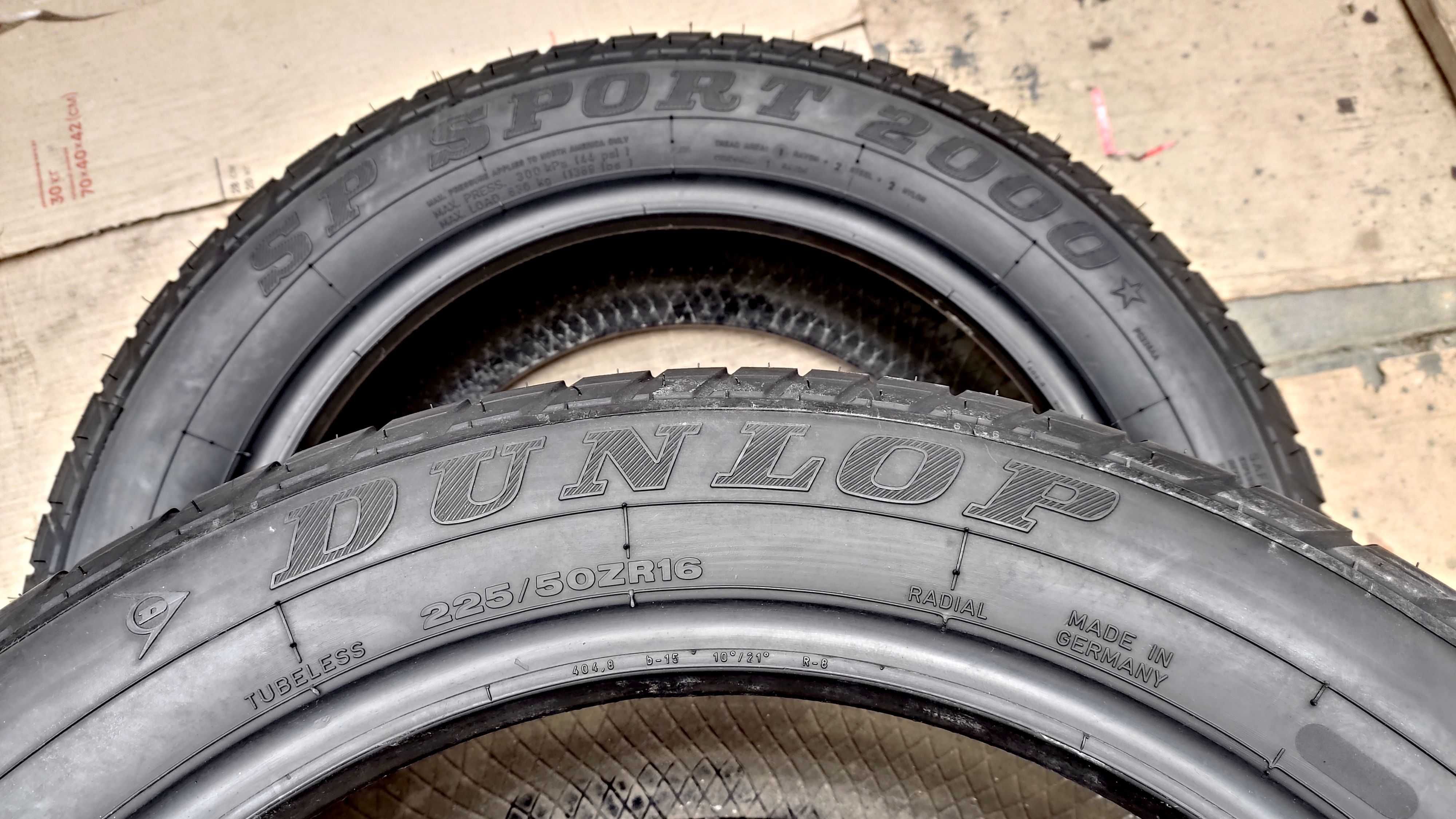 шини 225/50R16. Dunlop. Нові. (заміна 215/55/16)