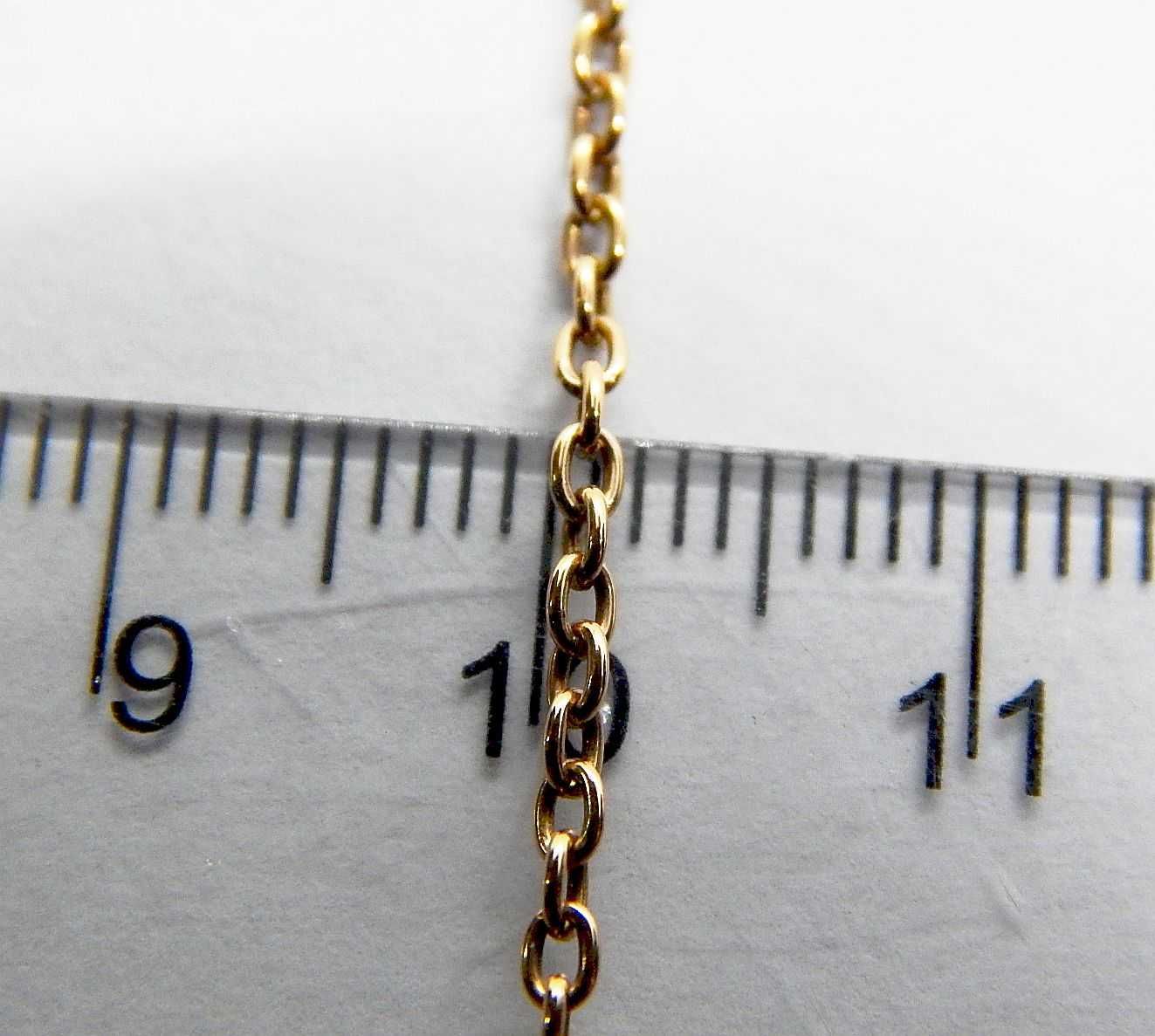 Złoty łańcuszek splot Ankier czerwone złoto 585 waga 4,69 g dł. 54 cm