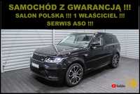 Land Rover Range Rover Sport Salon POLSKA + 100% Serwis LAND ROVER + 1 wł. + NOWY MODEL !!!