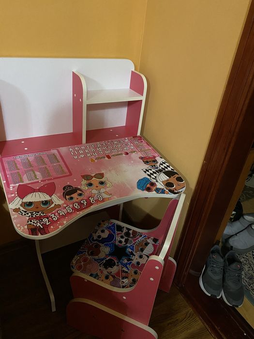 Парта зростаюча лол,парта дитяча ,парта для навчання ,дитячий столик.