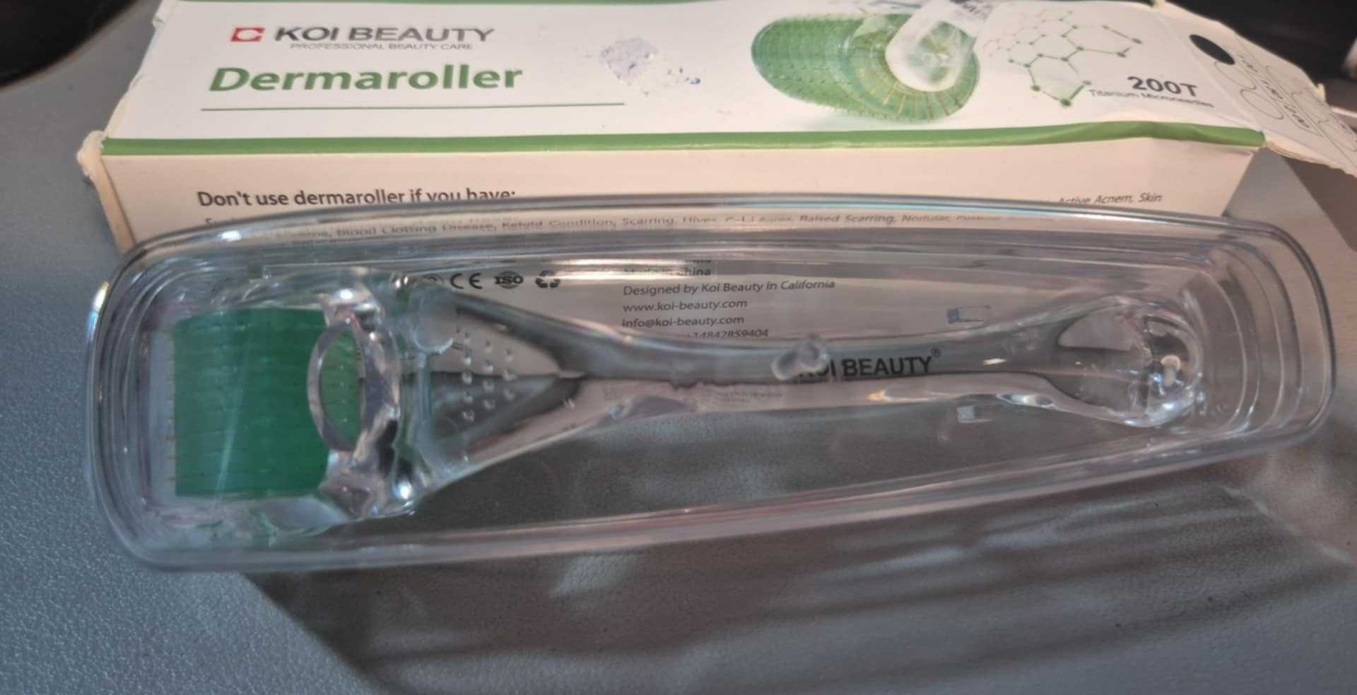 DERMA ROLLER- prawdziwe igły profesjonalne do domu 0,25MM DERMAROLLER