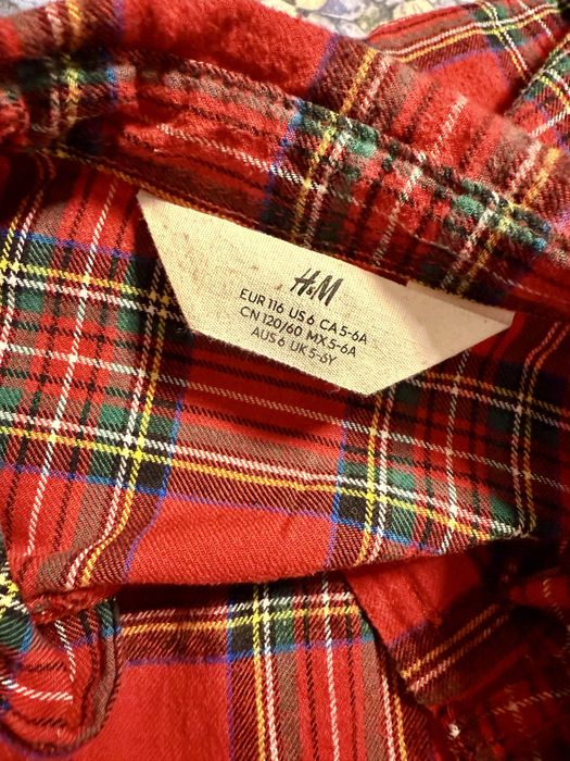 Koszule świąteczne H&M 116 cm