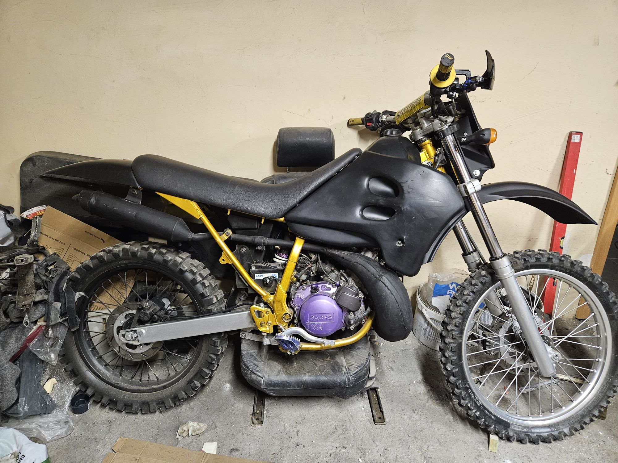 Sachs 125/170 2T – motocykl cross/enduro – silnik AM6  gotowy do jazdy