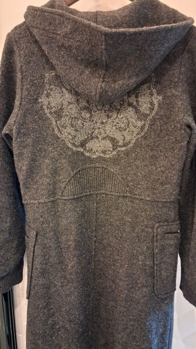 Wełniany Stylowy płaszcz damski