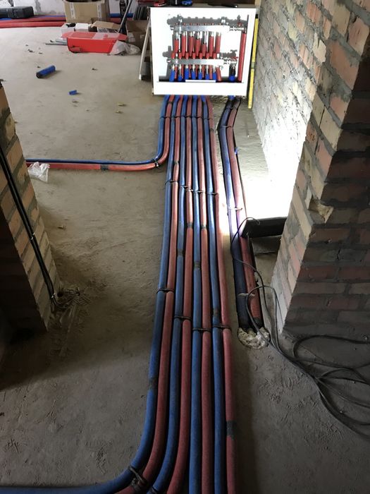 Монтаж труб Uponor,Rehau,Tece