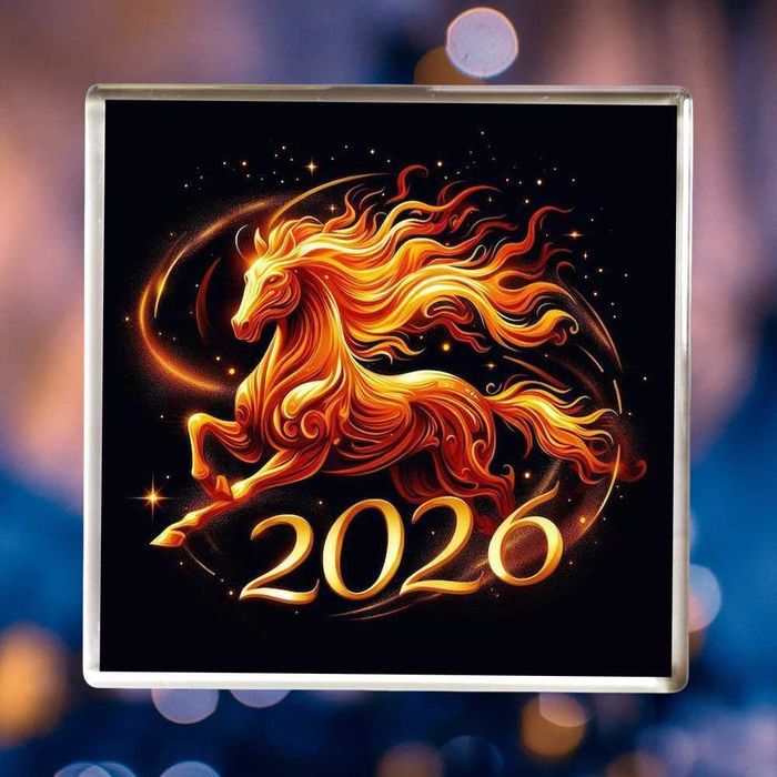 Акриловий магніт символ року 2026