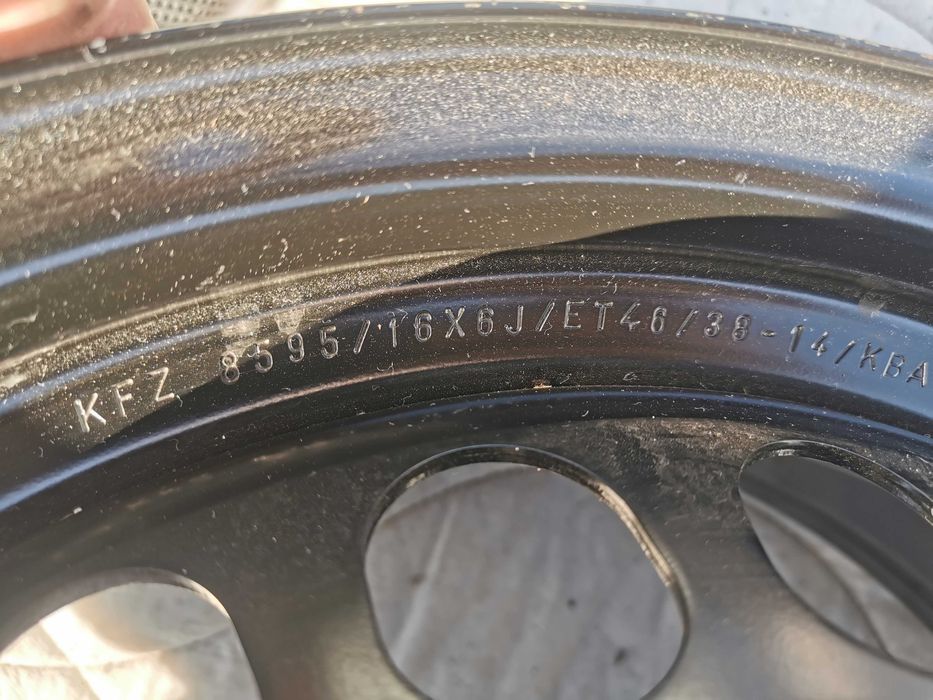 Felga stalowa 6Jx16 Mercedes A Kl W168 W169 B Kl W245 Van ET46 nowa