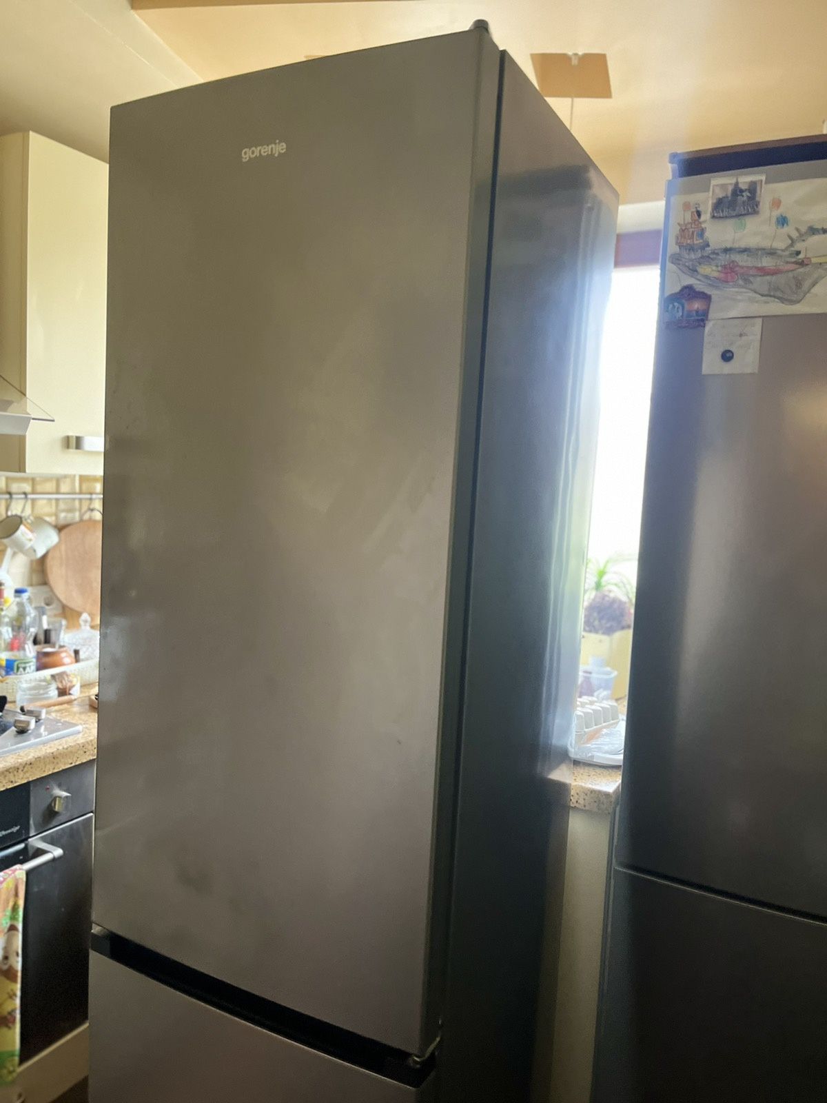 Холодильник gorenje сірий
