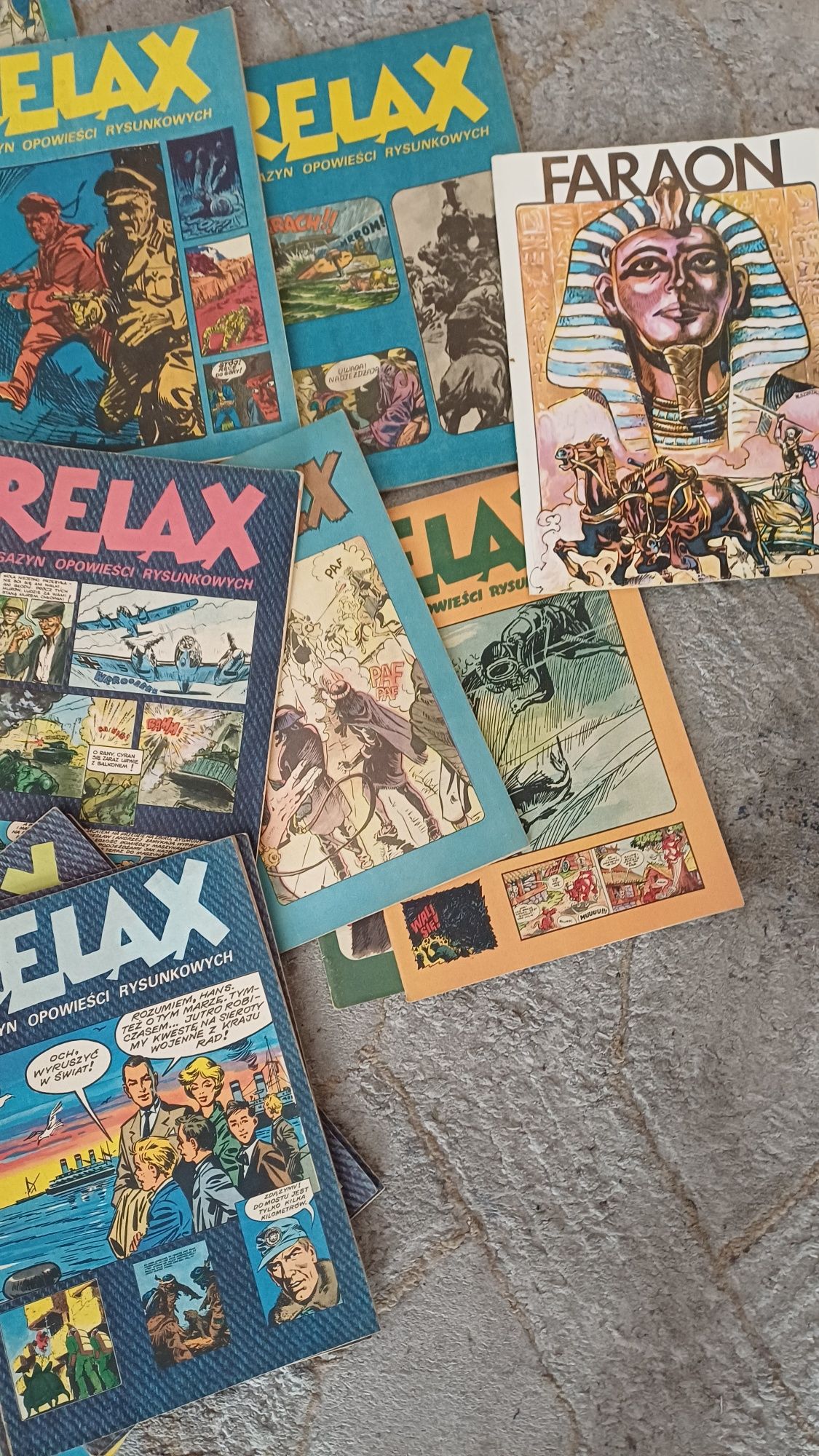 Komiksy relaks prl, pierwsze wydania itp