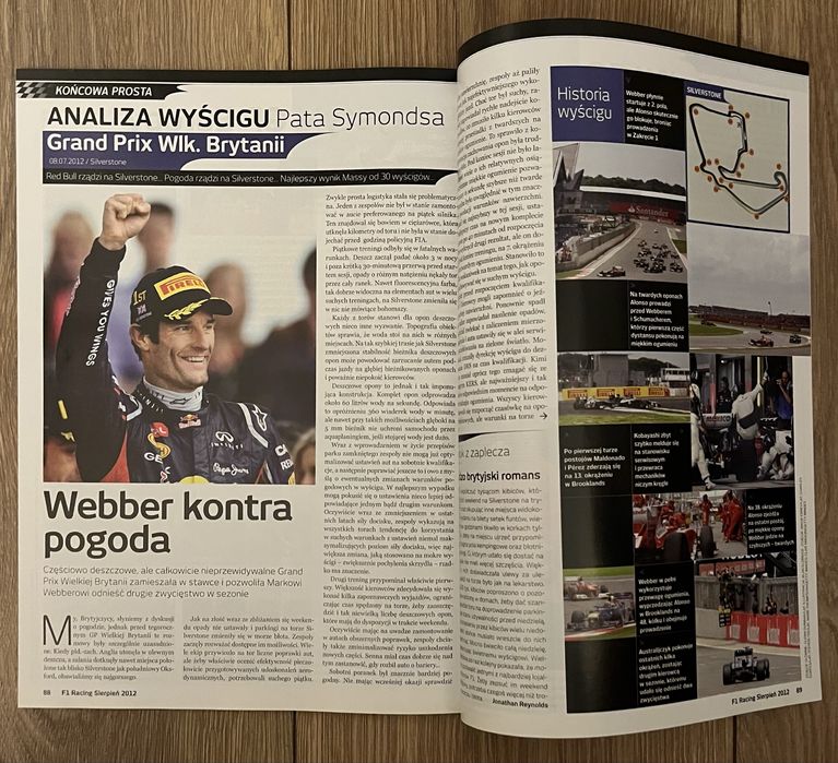 Czasopismo F1 Racing numer 97 sierpień 2012