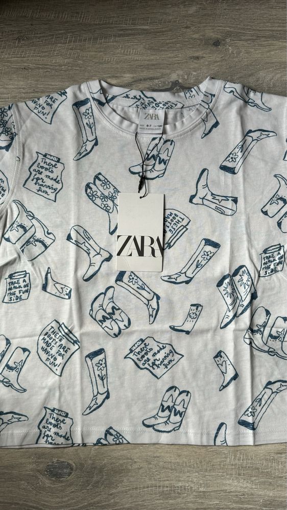 Футболка zara, 120см, 130см, 140см