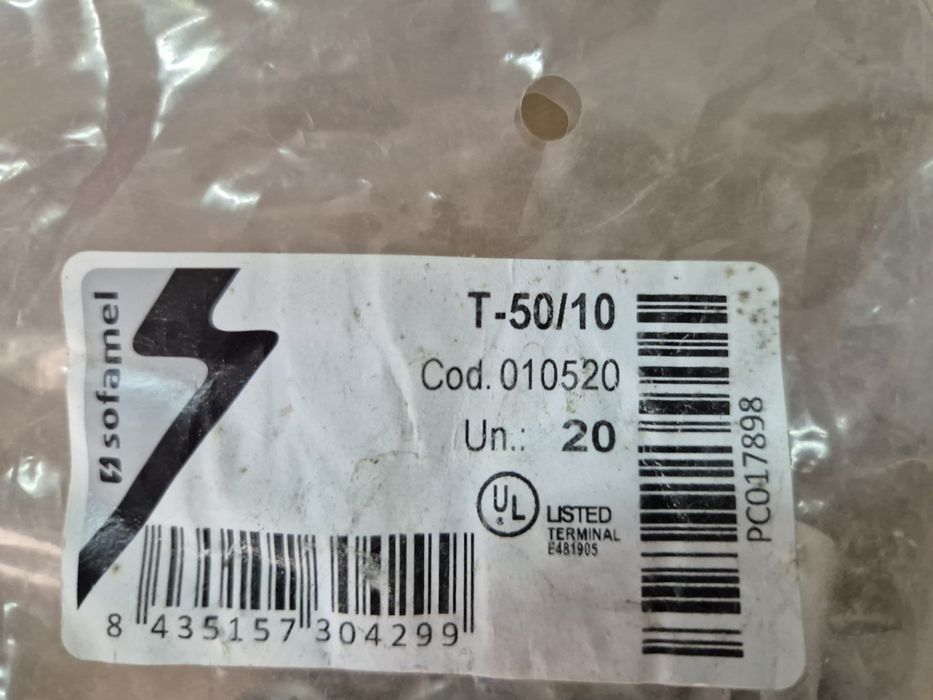 Terminais para ligações de cabo terra