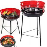 Grill węglowy brykietowy ogrodowy okrągły przenośny turystyczny biwak