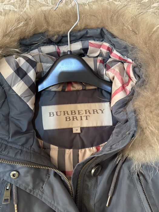 Оригінал ! Парка пуховик BURBERRY гусячий пух р M краще на S