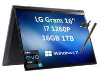 LG Gram 16T90Q, 16" трансформер, Intel i7-1260P, 16GB, 1TB, 2.5K IPS