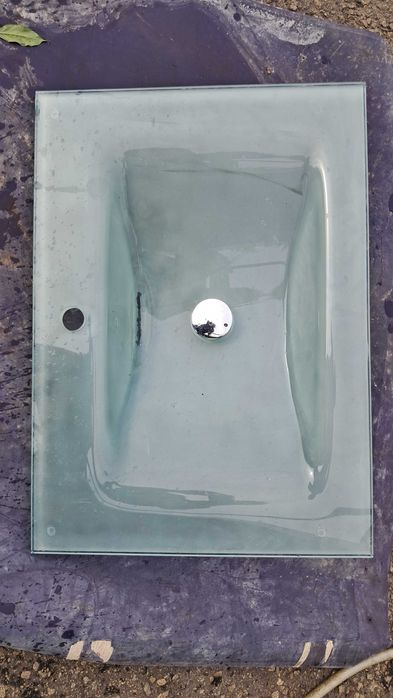 lavatório vidro 70x50 pousar ou suspenso