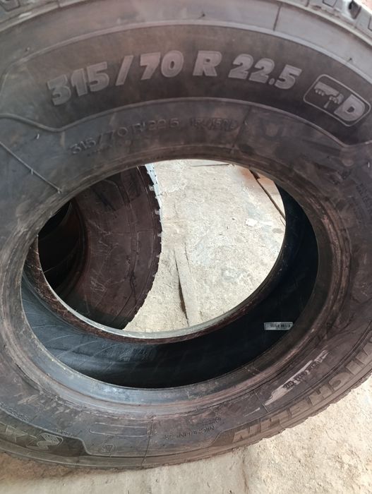 Комплект ведучих шин Michelin 315/70r22.5. Чудовий стан!