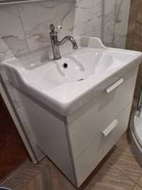 Szafka łazienkowa z umywalką i bateria IKEA
