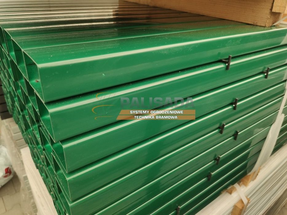 SŁUPEK OGRODZENIOWY 230 cm - SŁUPKI 60X40X1,25 mm - 2,3  Ocynk + KOLOR