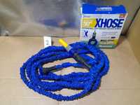Wąż ogrodowy XHOSE rozciągliwy niebieski 15m×3
