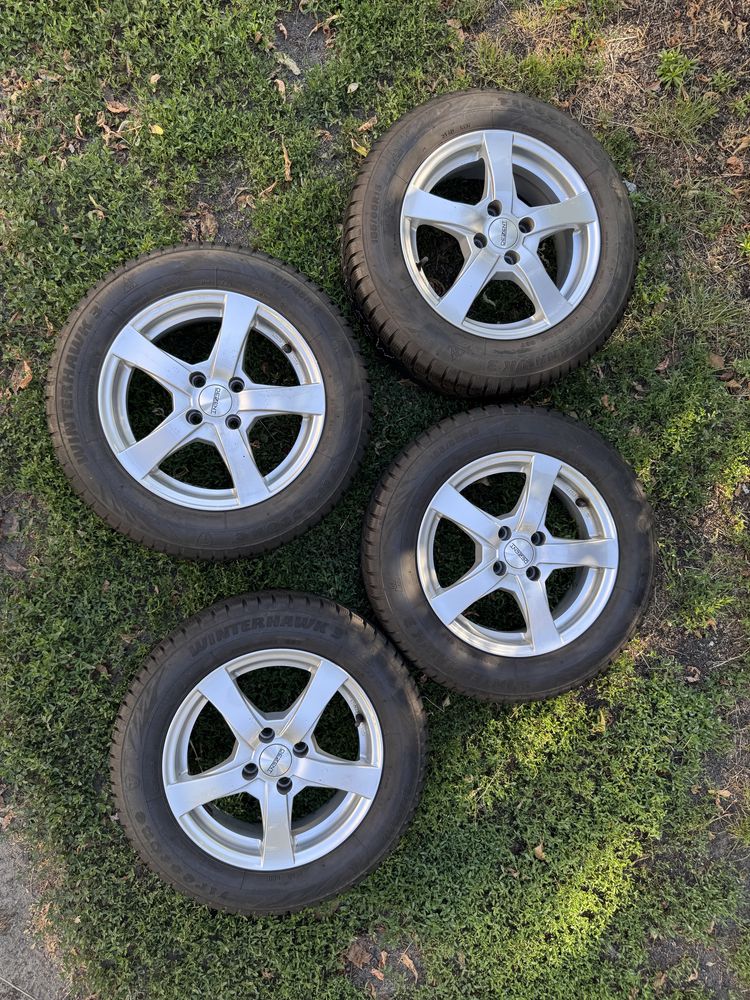 Zestaw opon zimowych Firestone 185/65 R15 + felgi aluminiowe