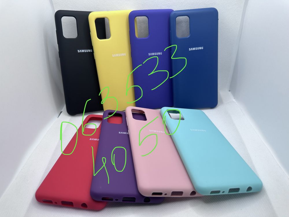 Чехол бампер silicone case Samsung A31 А31 софт тач накладка