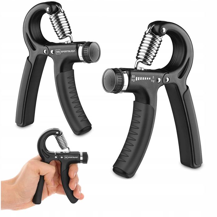 Ściskacz do ćwiczeń grip rąk dłoni rehabilitacji regulowany 5-50kg KR