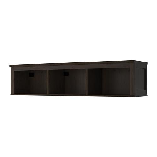 NOWA HEMNES półka ścienna czarno-brązowy Ikea w kartonie