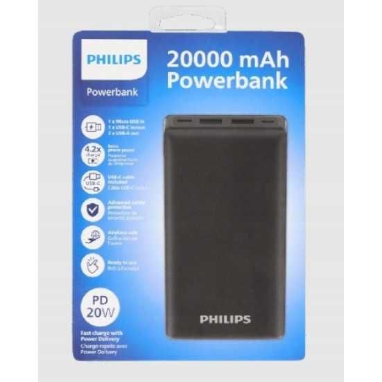 Powerbank Philips 20000 mAh czarny