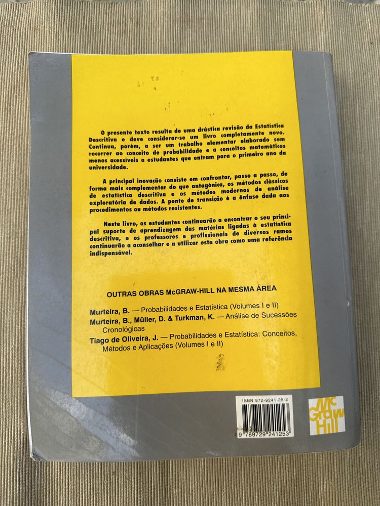 Estatística Descritiva Análise Exploratória de Dados - Bento Murteira